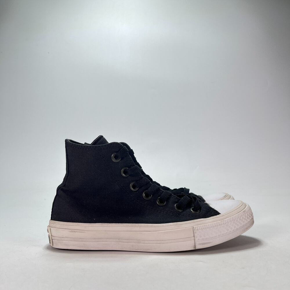 Converse Chuck Taylor All Star II Hi Black High Top Sneakers 150143C Womens Sz 6